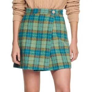 New Sandro Plaid Mini Skirt!
